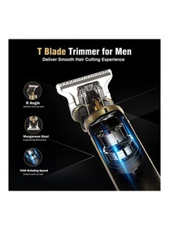 VGR Hair Clippers Beard Trimmer For Men Gold  - Image 2