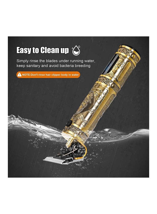 VGR Hair Clippers Beard Trimmer For Men Gold - Image 5