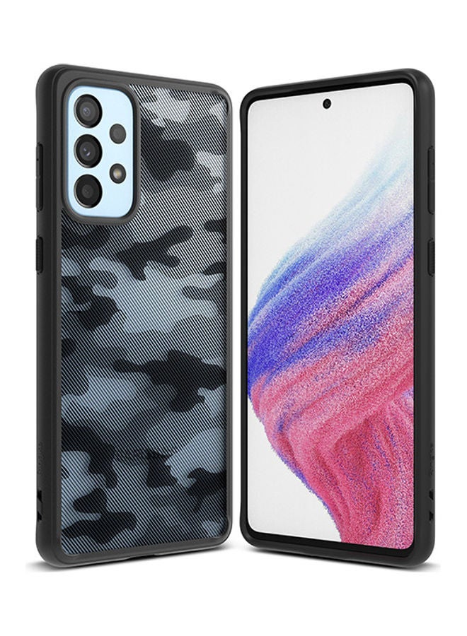 Ringke Fusion Series Cover for Samsung Galaxy A53 5G Case Transparent Thin Hard Back - Camo Black - Image 1