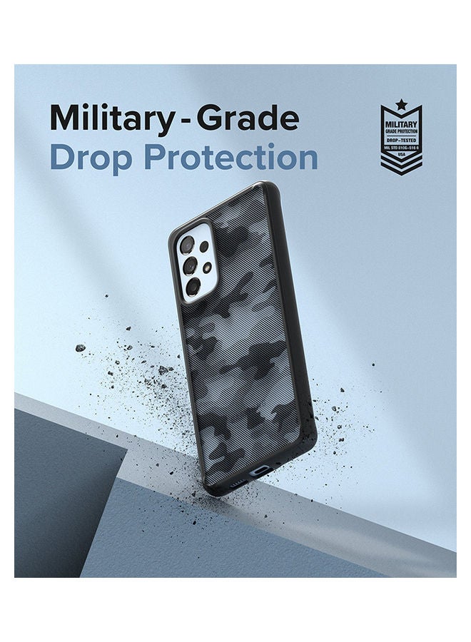 Ringke Fusion Series Cover for Samsung Galaxy A53 5G Case Transparent Thin Hard Back - Camo Black - Image 3