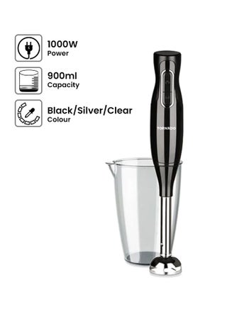 Hand Blender With Turbo Speed 1000W THB-1000MK Black/Silver/Clear - v1653754264/N18282989A_2