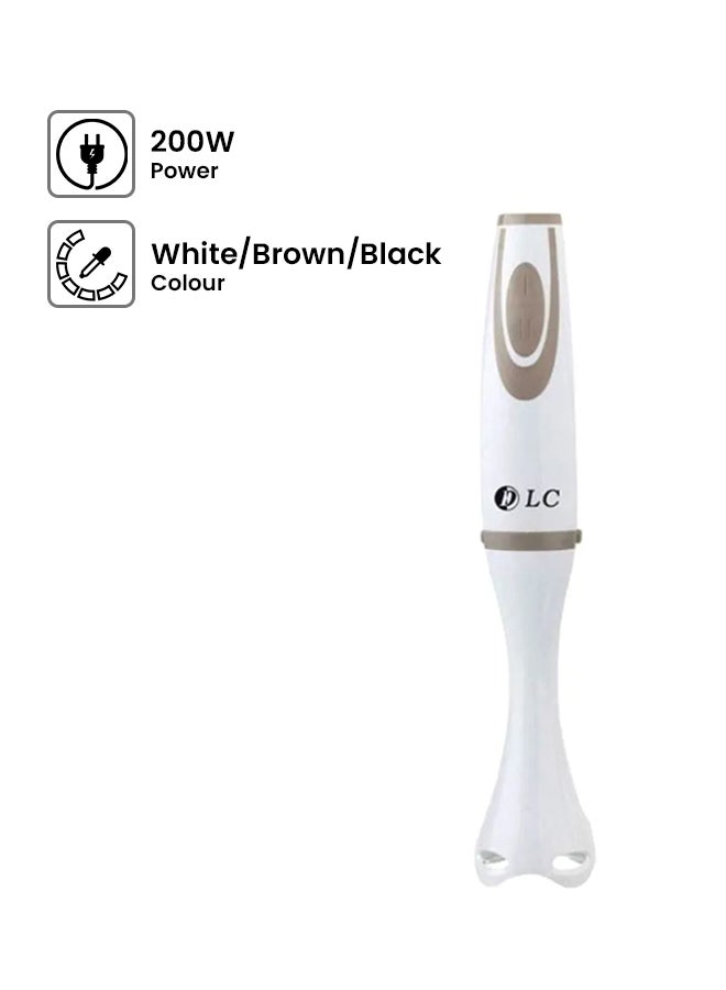 DLC Compact Hand Blender 200W SH-421 White/Brown/Black