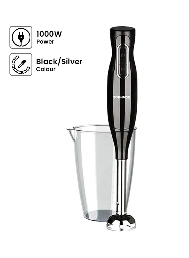 TORNADO Hand Blender 1000W THB-1000S Black/Silver  - Image 1