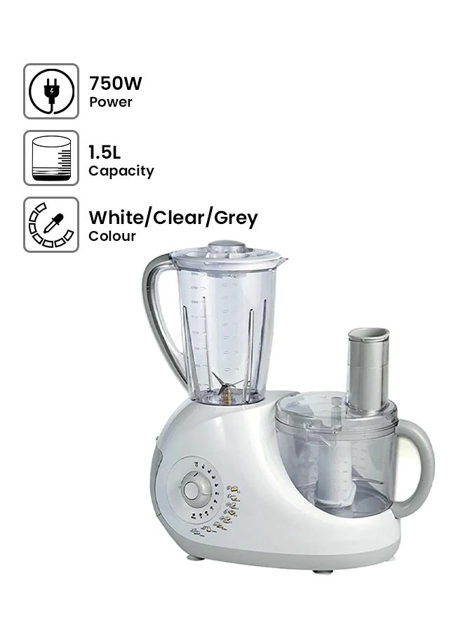 Food Processor 1.5 L 750.0 W FP-9300G White/Clear/Grey - v1653754721/N40499272A_1