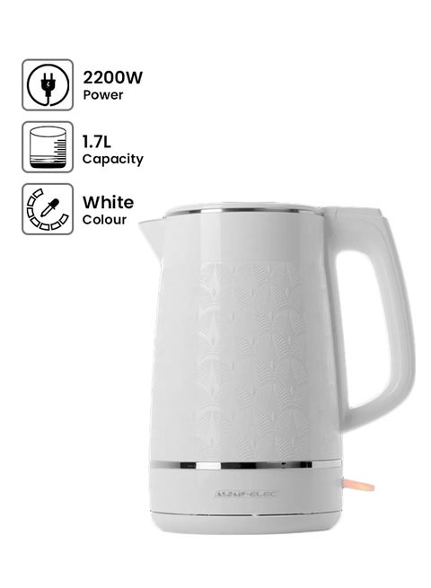 غلاية كهربائية 1.7 L 2200 W E03212_WH أبيض