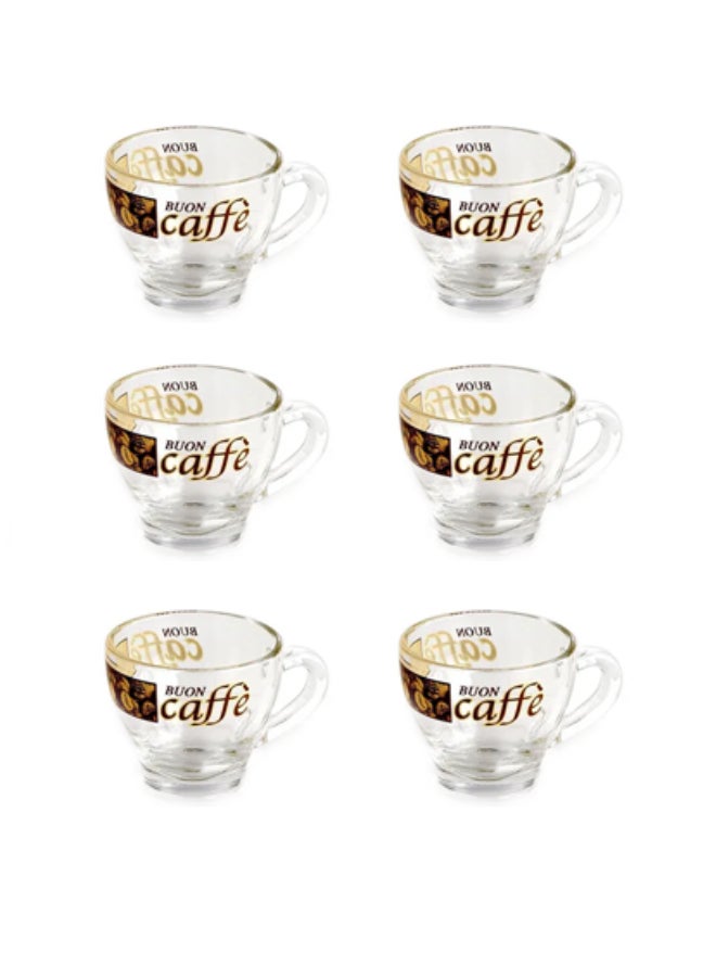 ديكافر Glass Cups Set Caffè 80ml - Image 2