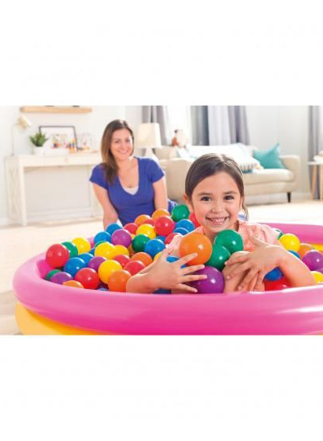INTEX 100-Piece Coloured Ball Set 48.3x43.2x30.5cm  - Image 5