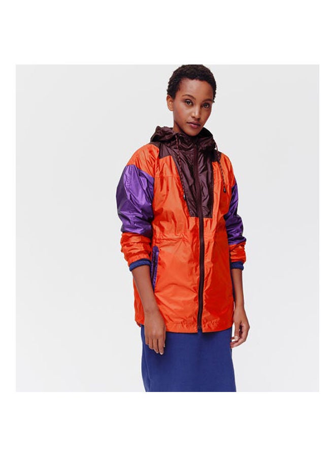 promod - Hooded Windcheater Orange Print - Image 1