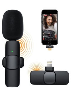 Rock Pow Auto-syncs Clip-on Wireless Lavalier Microphone for iPhone MIC001 Black  - Image 2