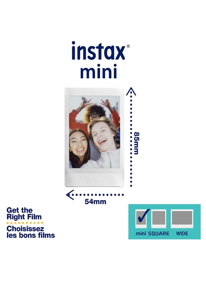 فوجي فيلم مجموعة أفلام إنستاكس ميني فوجي فيلم مكونة من 5 قطع أبيض - Image 3