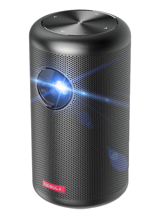 Nebula - Capsule II Smart Mini 720p HD Portable Projector With Wi-Fi DLP 8W Speaker D2421 Black - Image 1