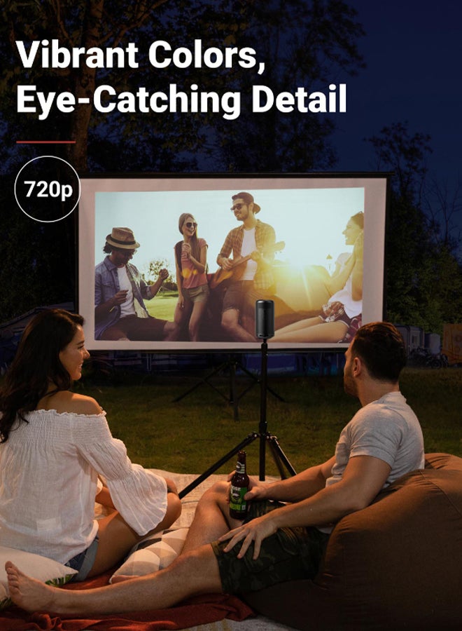 Nebula - Capsule II Smart Mini 720p HD Portable Projector With Wi-Fi DLP 8W Speaker D2421 Black - Image 1