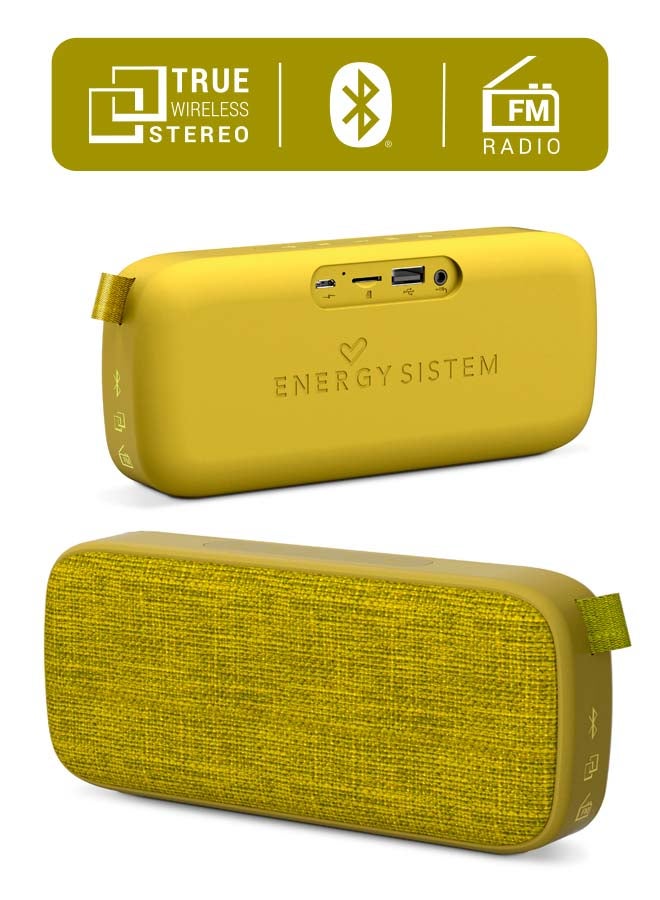 Fabric Box 3+ Trend (Portable Bluetooth v5.0 Speaker, TWS, 6 W, USB & microSD, MP3 player, FM Radio) Kiwi