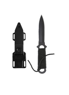 OUTAD Pointed Arc Head Outdoor Survival Straight Pocket Knife  - Image 1