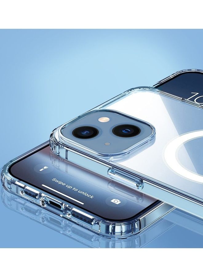 MARGOUN - Magsafe Magnetic Wireless Charging Compatible Transparent Cover For Apple iPhone 13 Clear - Image 1