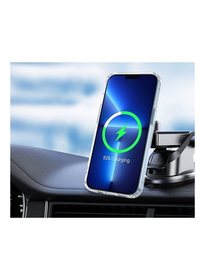 MARGOUN - Magsafe Magnetic Wireless Charging Compatible Transparent Cover For Apple iPhone 12 Clear - Image 1