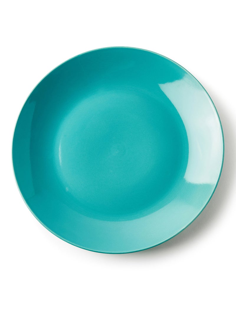 Noon East 4 Piece Stoneware Dinner Plates Set - Dishes - Plates - Plate Set - Dinner Set - Ceramic Plate - Dinner Plate - Serves 4 - Fresh Teal Fresh Teal 10.5inch  - Image 2