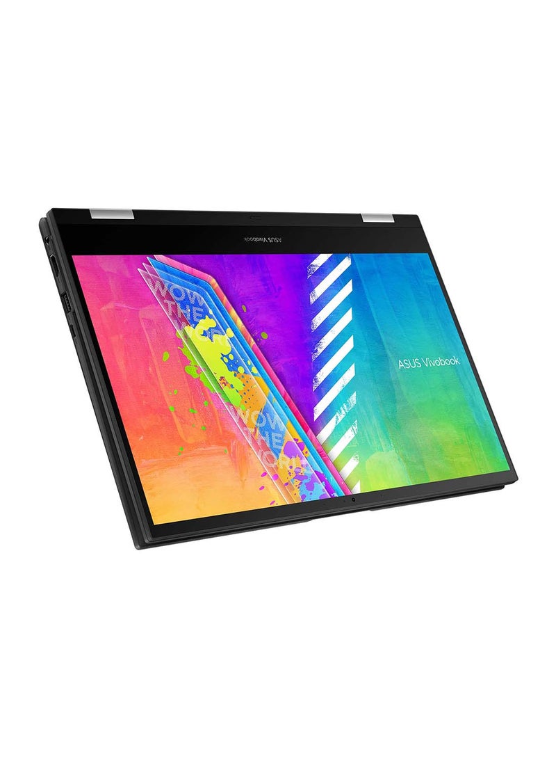 ASUS Vivobook 14 Flip TP1400KA-BZ056WS Slim Laptop With 14.0-Inch HD Display, Celeron N4500 Processor/4GB RAM/128GB EMMC/Intel UHD Graphics/Windows 11 Home/HD Webcam/International Version English/Arabic Quiet Blue  - Image 4