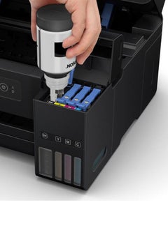 إبسون طابعة L4150 واي فاي للطباعة والمسح الضوئي والنسخ واي فاي - لون أسود-L4150  - Image 5