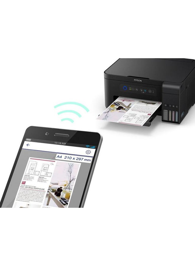 EPSON - L4150 WiFi Print/Scan/Copy Wi-Fi Tank Printer - Black-L4150 - Image 1