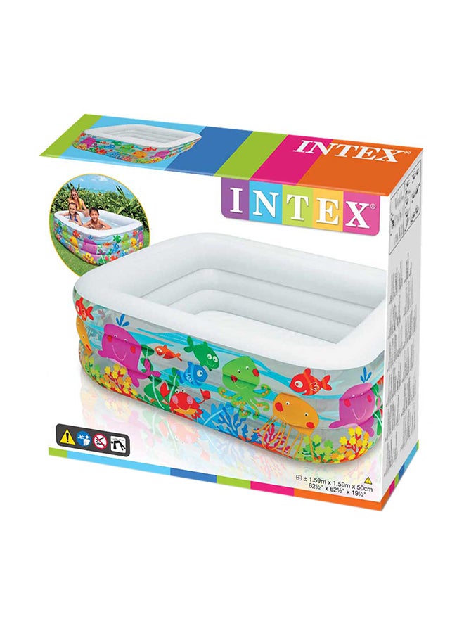 INTEX Swim Center Clear View Aquarium Pool 159x159x50cm - Image 1