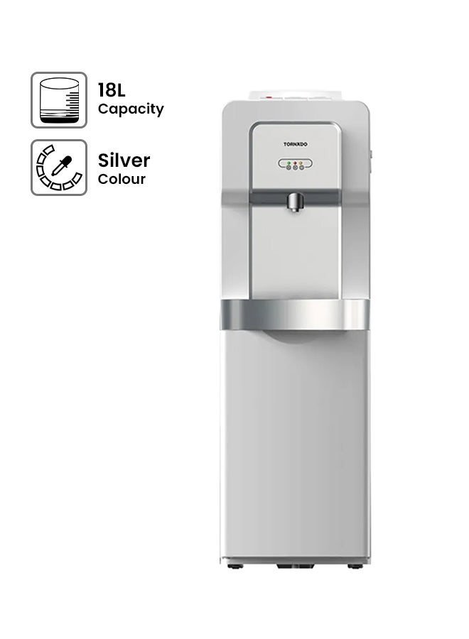 TORNADO Water Dispenser With Cabinet 18L WDM-H40ABE-S Silver 