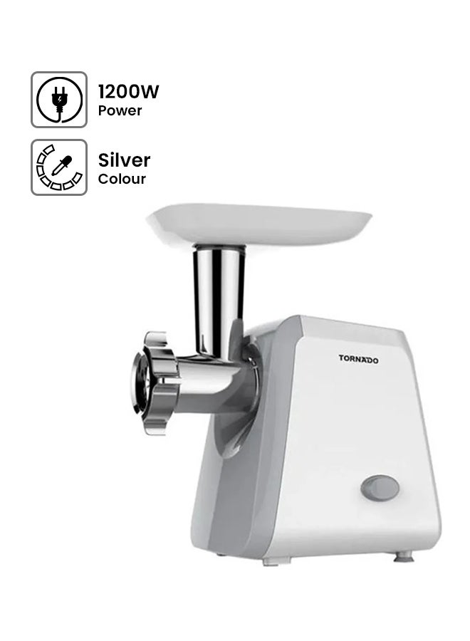 TORNADO Meat Grinder 1200 Watt 1200.0 W MG-1200T Silver 