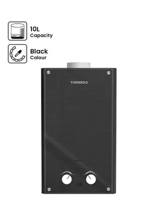 Gas Water Heater 10 L , Natural Gas, Glass GHE-10MP-GB Black - v1653926310/N52256225A_1