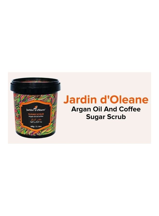 JARDIN D OLEANE 2-Piece Argan Oil And Coffee Sugar Scrub Black 600grams  - Image 3