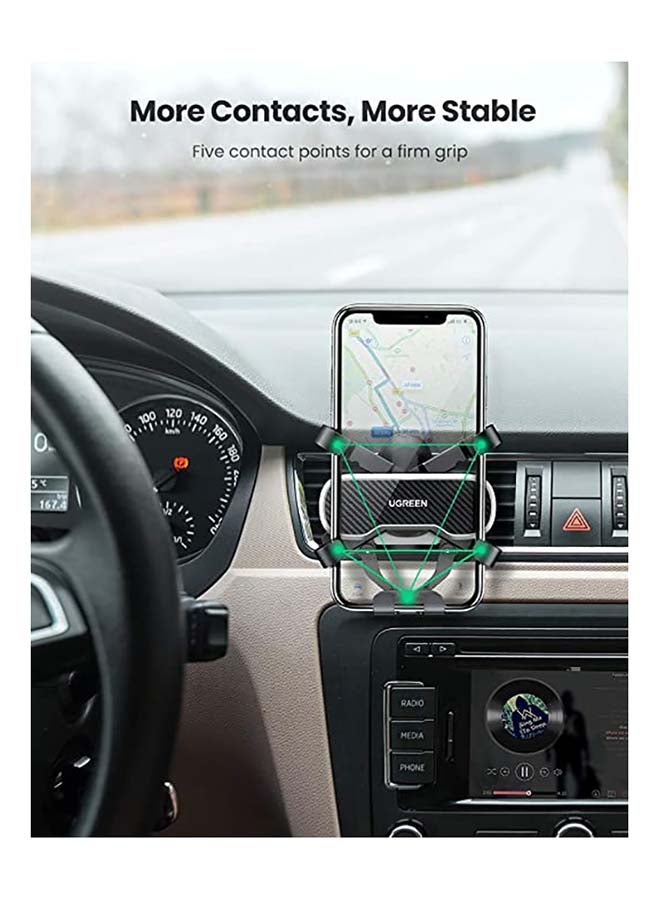 Ugreen Car Phone Holder for Air Vent Mobile Holder Car Cradle with Auto Lock Design Car Phone Mount for Air Vent iPhone Car Holder Car Mount Compatible with Phone15/14/13 Series, Galaxy S23/S22/S21 black - Image 2