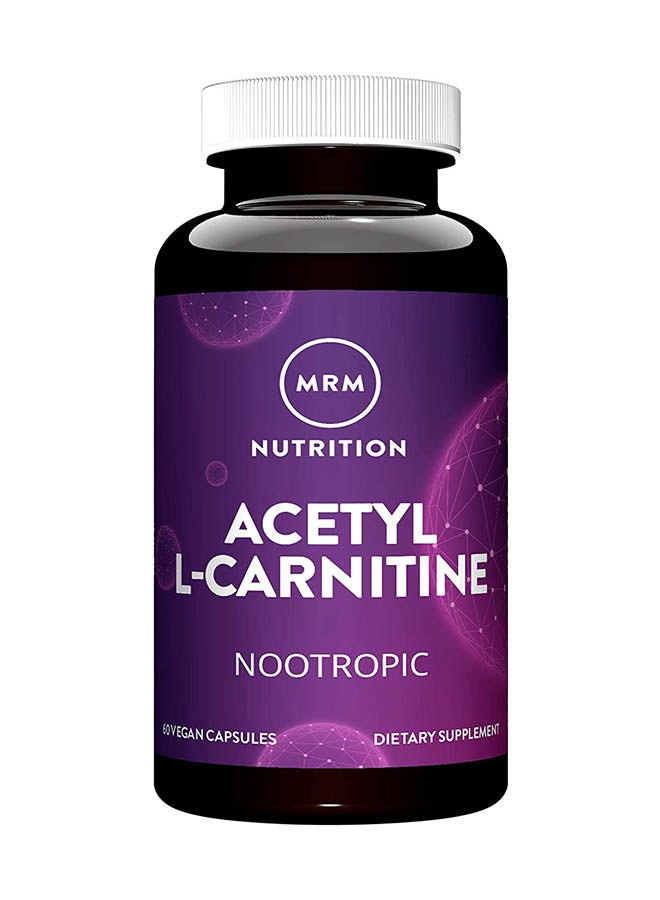 Acetyl L-Carnitine 500 Mg-60 Vegan Capsules