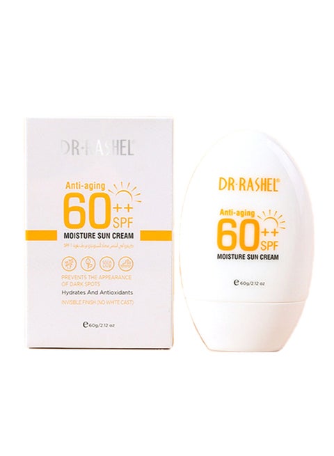 Anti-Aging Moisturizing Sunscreen Cream SPF 60++ White 60grams