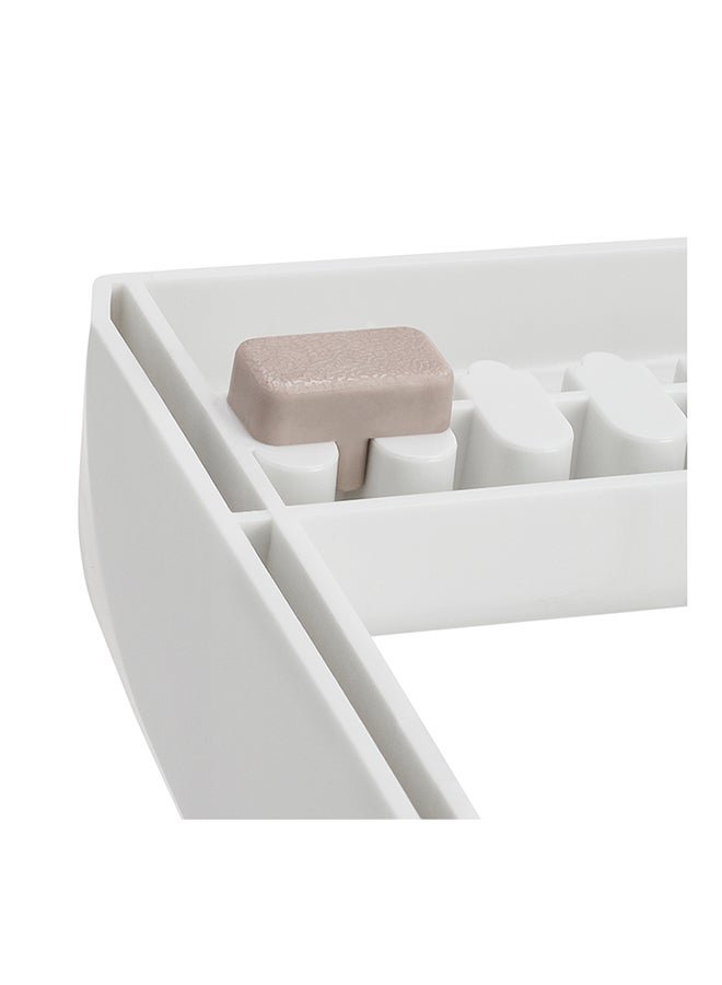 YouCopia Store More Adjustable Pot Lid Organizer, St And ard, White, 50159 White/Beige 18.4x29.2x12.7cm - Image 4