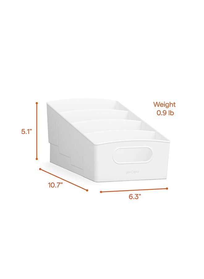 YouCopia YouCopia Shelf bin 4-Tier Food Packet And Snack Organizer, Small, White, 50198 White 27.3x15.9x13cm  - Image 5