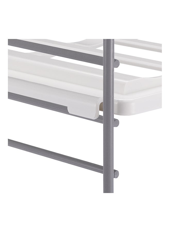 YouCopia - YouCopia UpSpace Water Bottle Organizer, Adjustable Storage Rack for Kitchen Cabinet And Pantry Organization, 2-Shelf , 50185 White 7.5x11.4x7.4inch - Image 1
