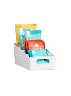 YouCopia Shelf bin 4-Tier Food Packet And Snack Organizer, Small, White, 50198 White 27.3x15.9x13cm