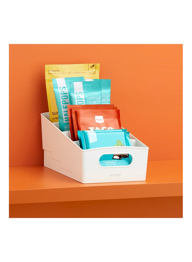 YouCopia YouCopia Shelf bin 4-Tier Food Packet And Snack Organizer, Small, White, 50198 White 27.3x15.9x13cm  - Image 2