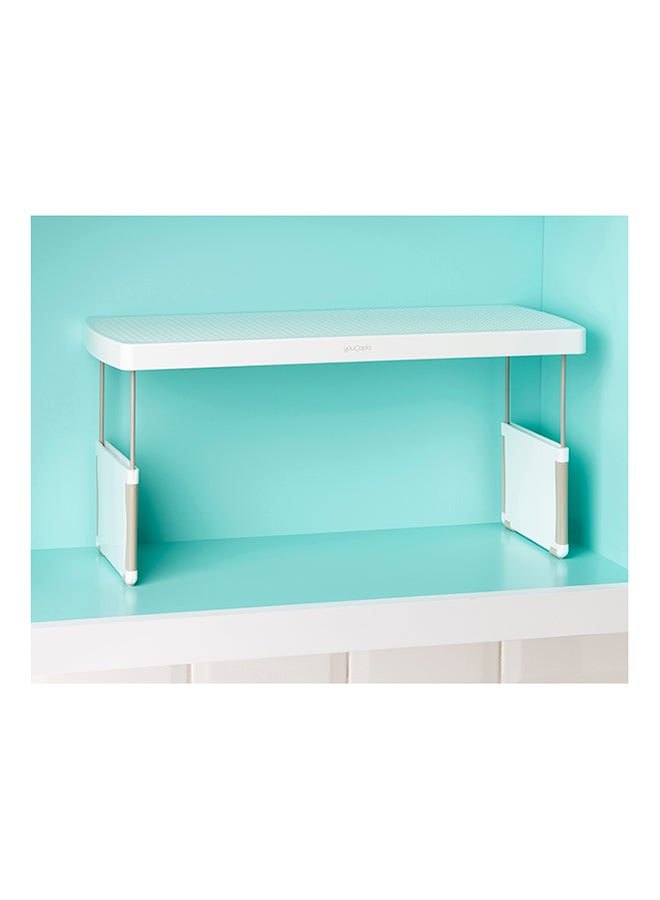 YouCopia - YouCopia Store More Riser Adjustable Kitchen Organizer, 17" Shelf , White, 50223 White 17inch - Image 1