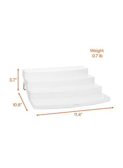 YouCopia Youcopia Spice steps 4-Tier Kitchen Cabinet Spice Shelf Organizer, 24-Bottle, White, 50237 White 10.8x11.4x3.7inch  - Image 4
