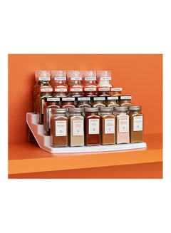 YouCopia Youcopia Spice steps 4-Tier Kitchen Cabinet Spice Shelf Organizer, 24-Bottle, White, 50237 White 10.8x11.4x3.7inch  - Image 3