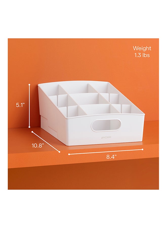 YouCopia - YouCopia Kitchen Cabinet Pantry Shelf bin Packet And Snack Bin Organizer, Medium, White, 50294 White 27.3x21.4x13cm - Image 1