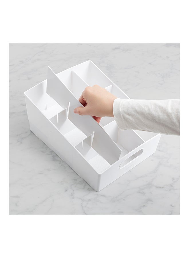 YouCopia - YouCopia Kitchen Cabinet Pantry Shelf bin Packet And Snack Bin Organizer, Medium, White, 50294 White 27.3x21.4x13cm - Image 1