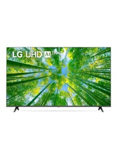 55-Inch UHD QLED 4K TV Series 80 HDR10 Pro, Bezeless Design, A5 Gen 5 AI Processor 4K, HGIG with build- in receiver ( Model 2022) 55UQ80006LD Black