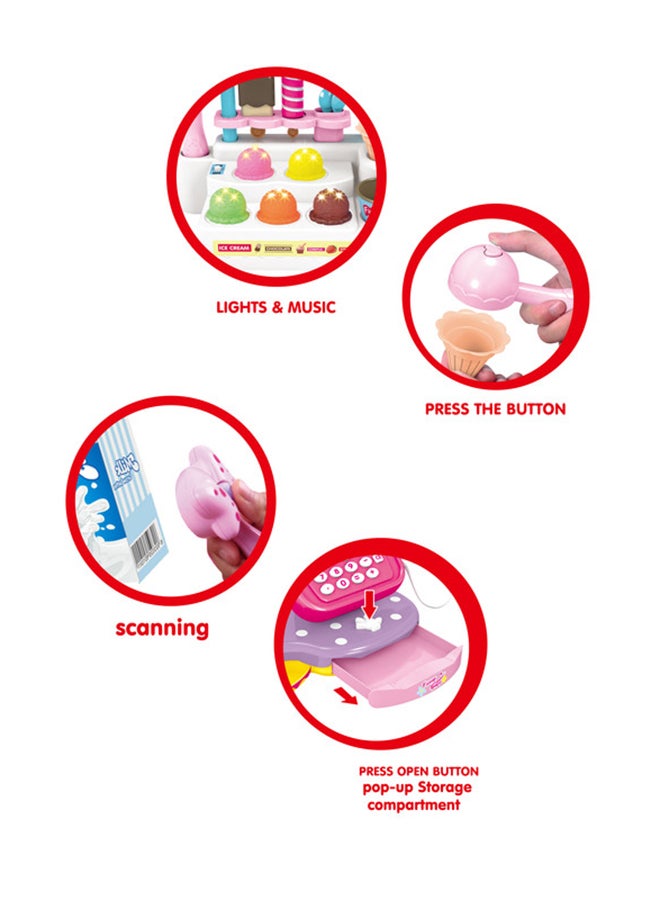 FAMILY CENTER Cake Shop And Cash Register Toy Set 35x49x16cm  - Image 3