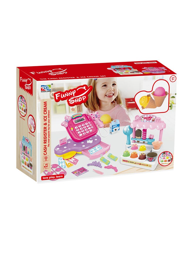 FAMILY CENTER Cake Shop And Cash Register Toy Set 35x49x16cm  - Image 1