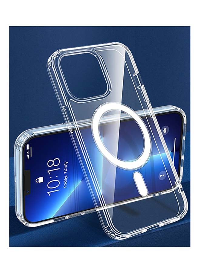 MARGOUN Magsafe Magnetic Wireless Charging Compatible Transparent Cover For Apple iPhone 12 Pro Clear - Image 4