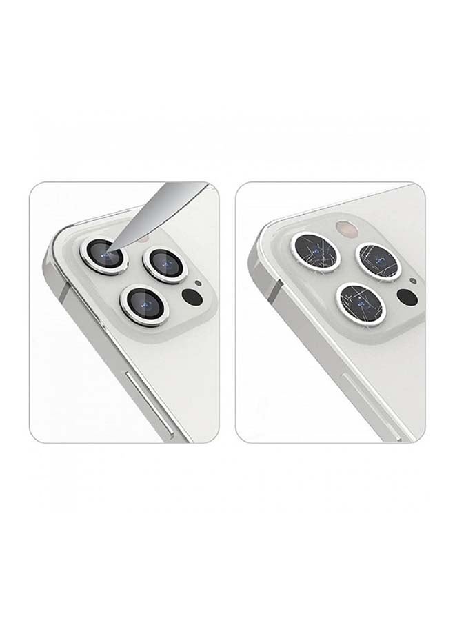 MARGOUN Camera Lens Protector Tempered Glass For Apple iPhone 13 Pro Max/13 Silver - Image 3