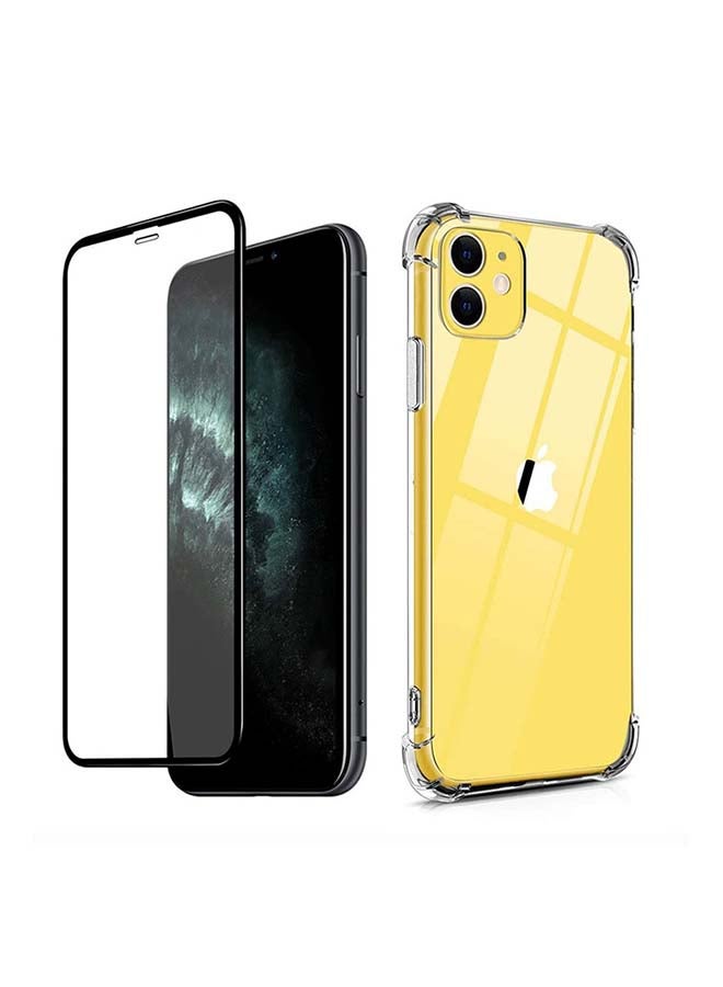 MARGOUN 2Pack Shockproof Gorilla Bumper Case and Screen Protector for iPhone 12 Mini 5.4 inch Clear - Image 1