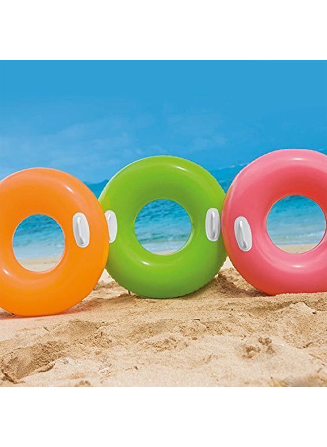 INTEX Hi-Gloss Inflatable Swim Ring Float With Handles 76cm - Image 3