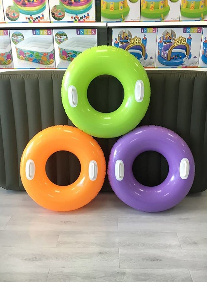 INTEX Hi-Gloss Inflatable Swim Ring Float With Handles 76cm - Image 5